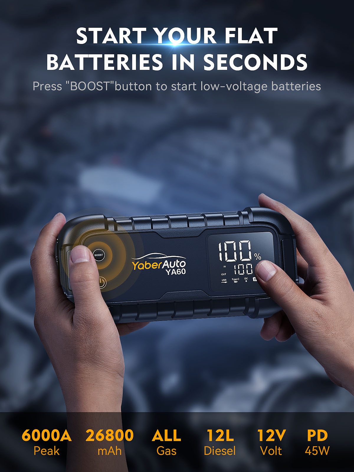 跨境电商 | 应急启动电源亚马逊详情页 × YC艺创视觉（图ZMzU2MTg4NTg4） - 产品 - 站酷设计师YCVISION艺创视觉原创素材 - 站酷ZCOOL