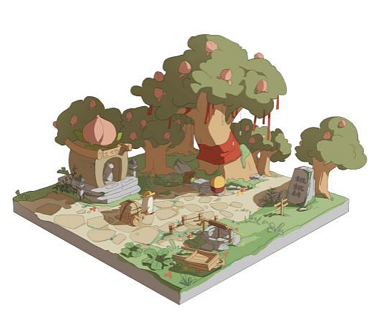 【桃桃村】原始桃神庙!