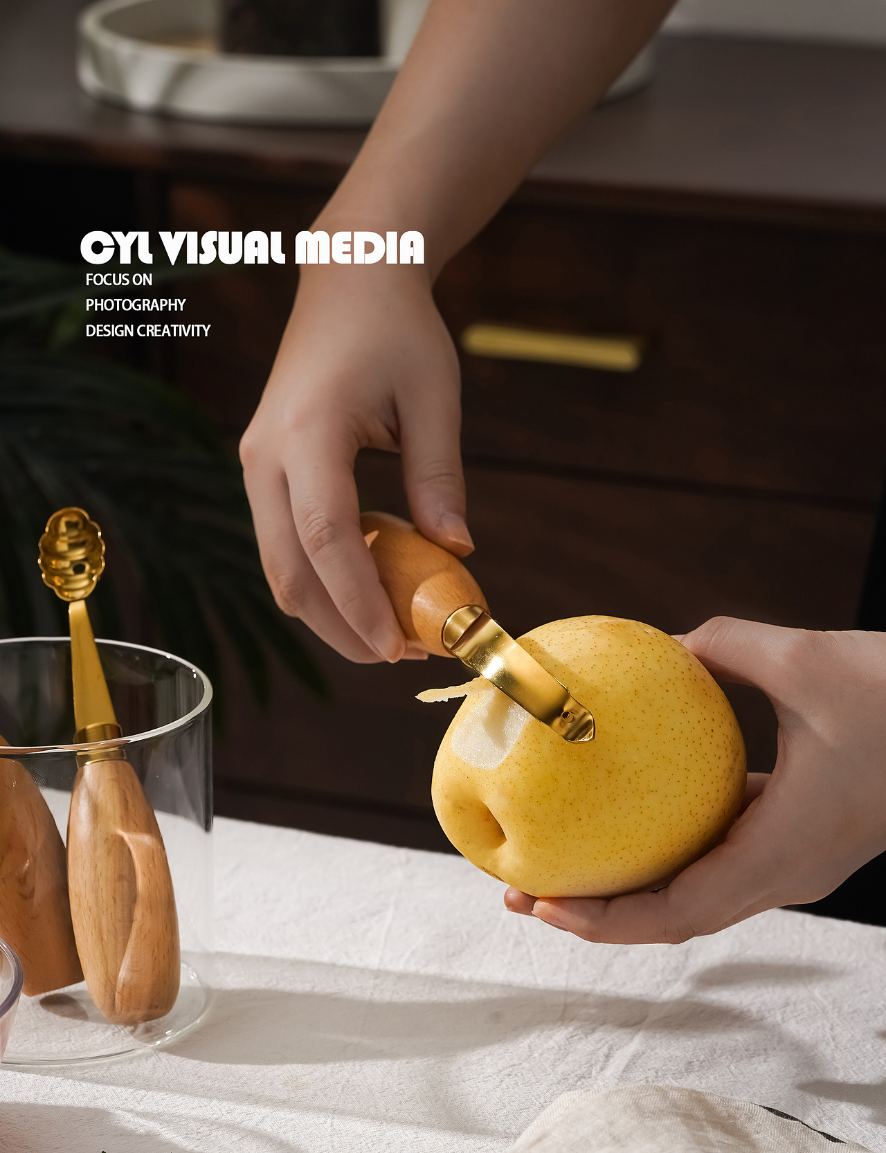 产品摄影|水果挖勺