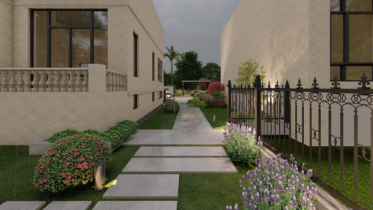 380平米别墅庭院设计,让梦幻与自然交织!