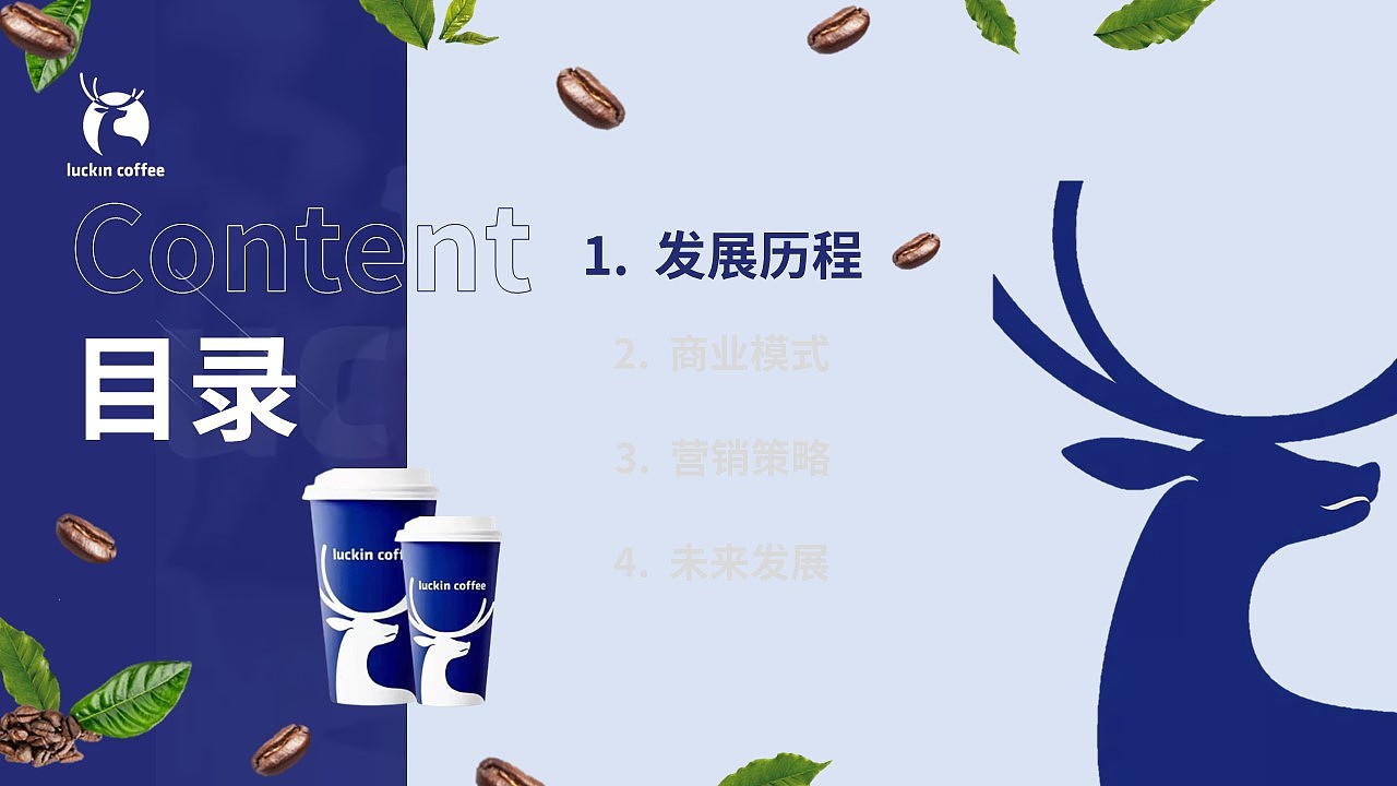瑞幸咖啡ppt模板
