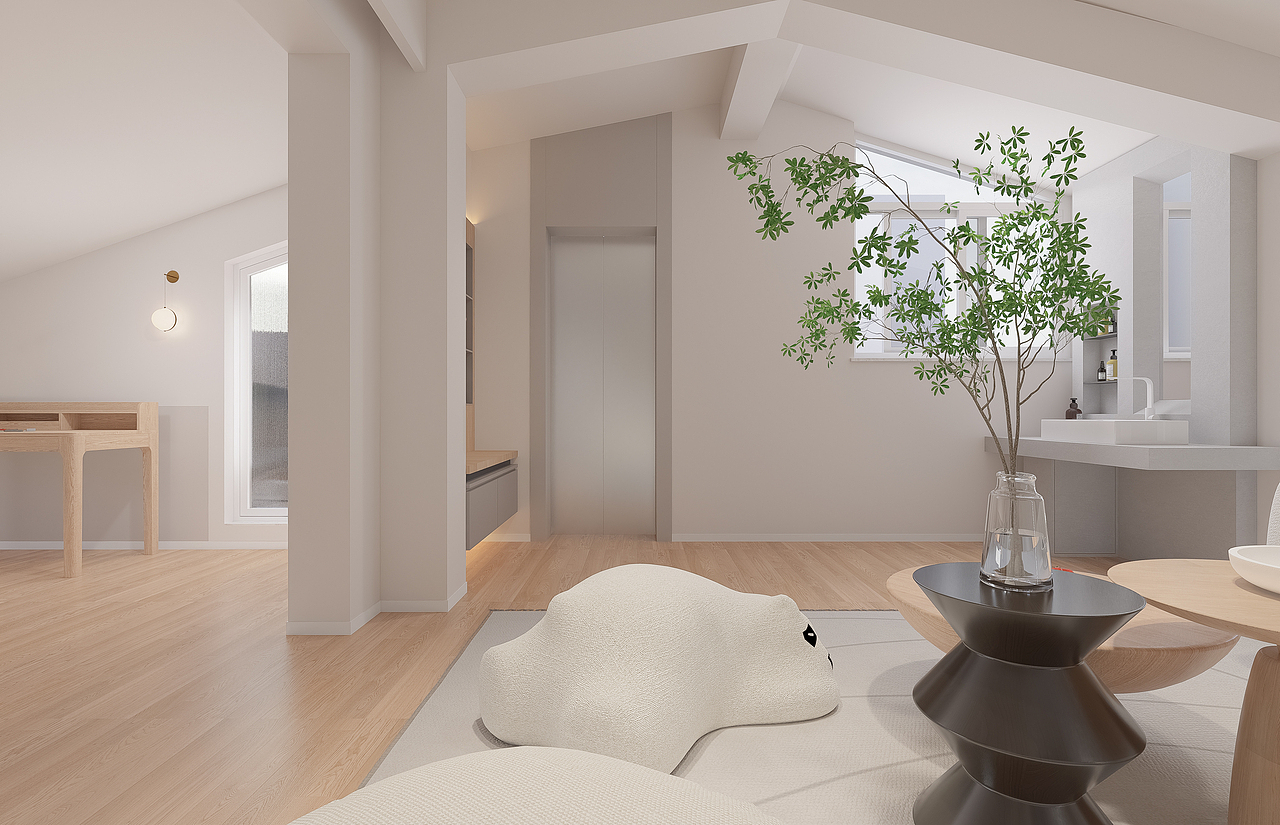 侘寂空间表现D5（图ZMzAwMjQwMzAw） - 家装设计 - 站酷设计师羽沫设计原创素材 - 站酷ZCOOL