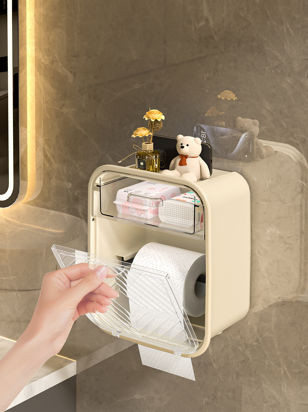 室内暖色系产品渲染