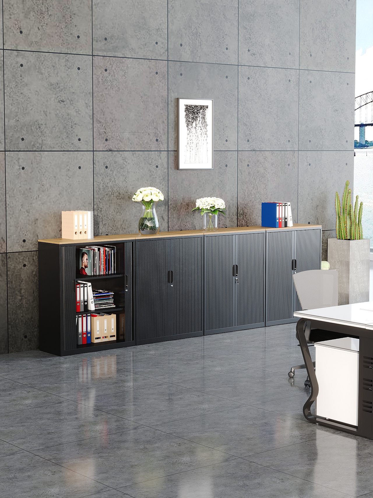 卷帘门柜效果图