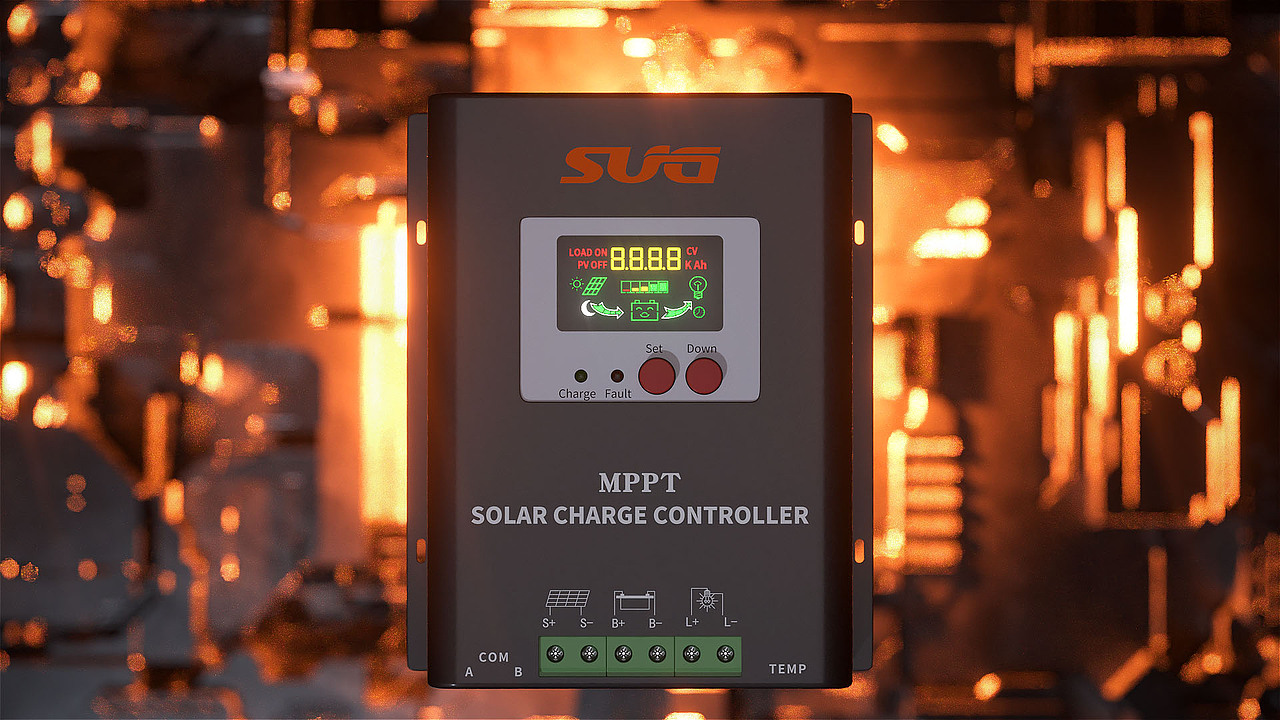 MPPT太阳能控制器三维CG动画宣传片MPPT Solar Charge