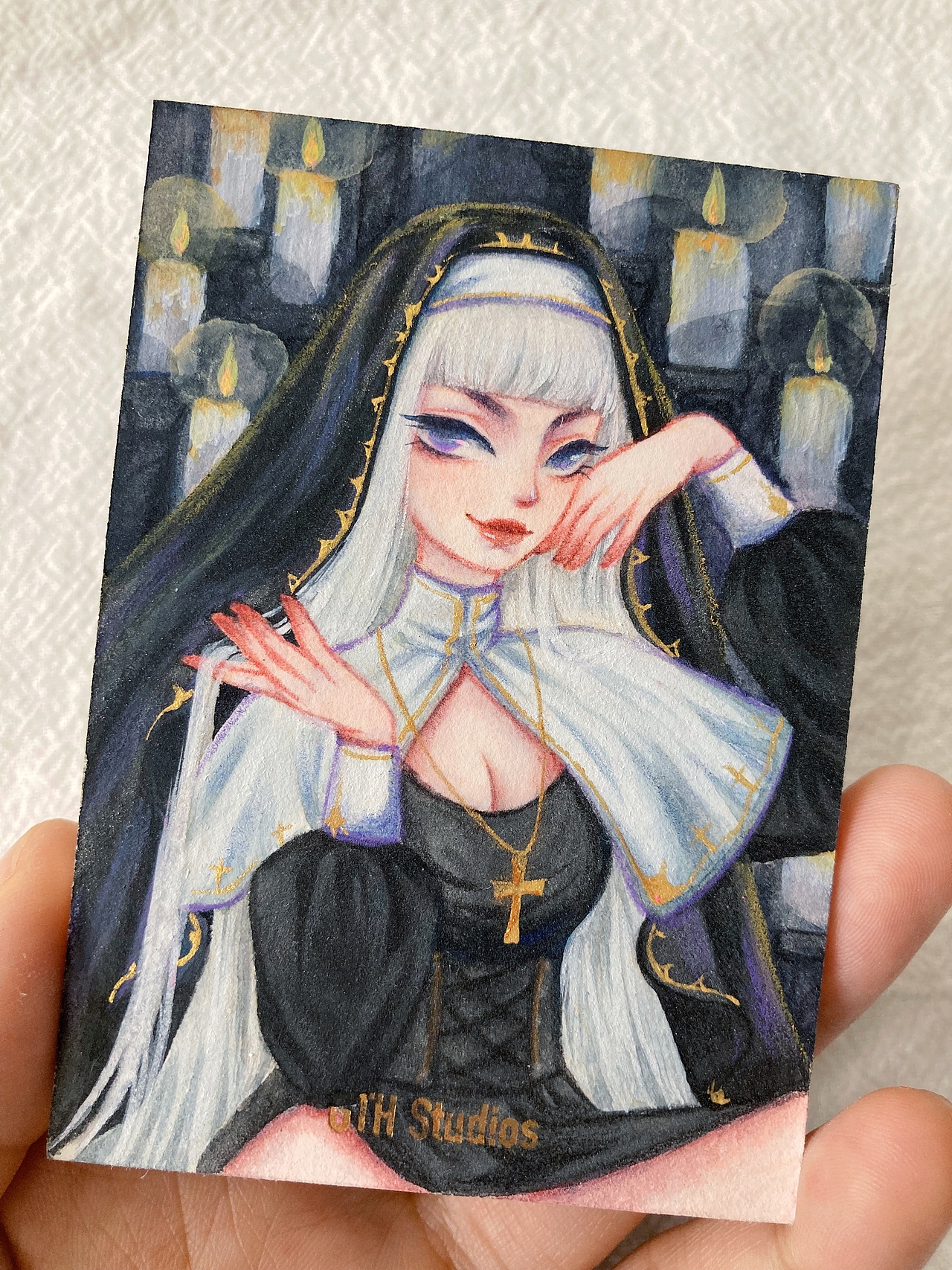 手绘卡合集1 七宗罪系列（图ZMzQ1MDEwNzY4） - 商业插画 - 站酷设计师十壶原创素材 - 站酷ZCOOL