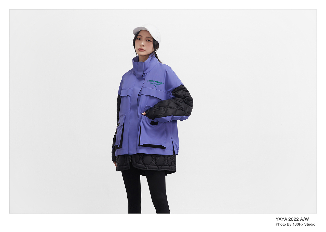 羽绒服拍摄｜YAYA羽绒服2022A/W 设计师联名系列（图ZMzE5NDEyMTA0） - 人像摄影 - 站酷设计师WaiTinG0417原创素材 - 站酷ZCOOL