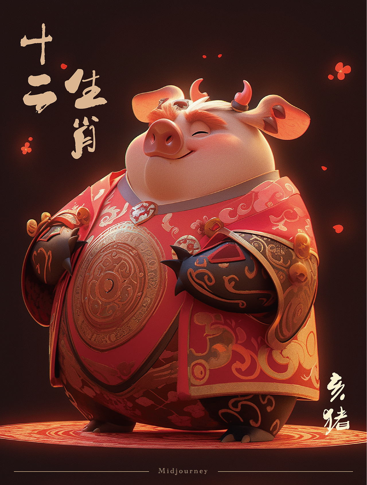 Midjourney 练习 ｜ 十二生肖（图ZMzQyNzQ0NTQ4） - 图案 - 站酷设计师草莓园原创素材 - 站酷ZCOOL
