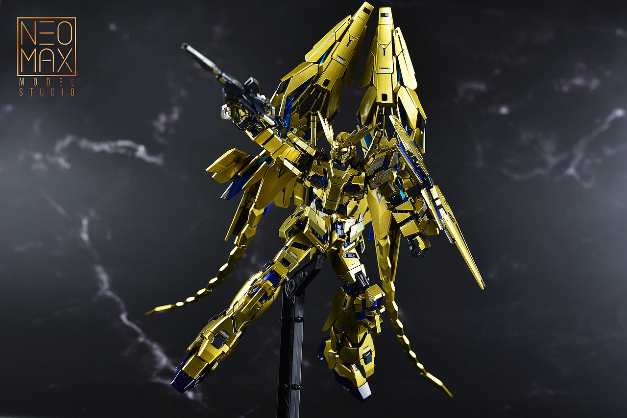 不死凤凰!高达模型作品【hg独角兽三号机-菲尼克斯】