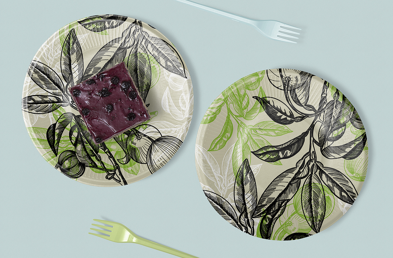 手绘风线描水果树叶植物底纹（图ZMzM1NzQ0OTQ0） - 图案 - 站酷设计师芒果布丁加点盐原创素材 - 站酷ZCOOL