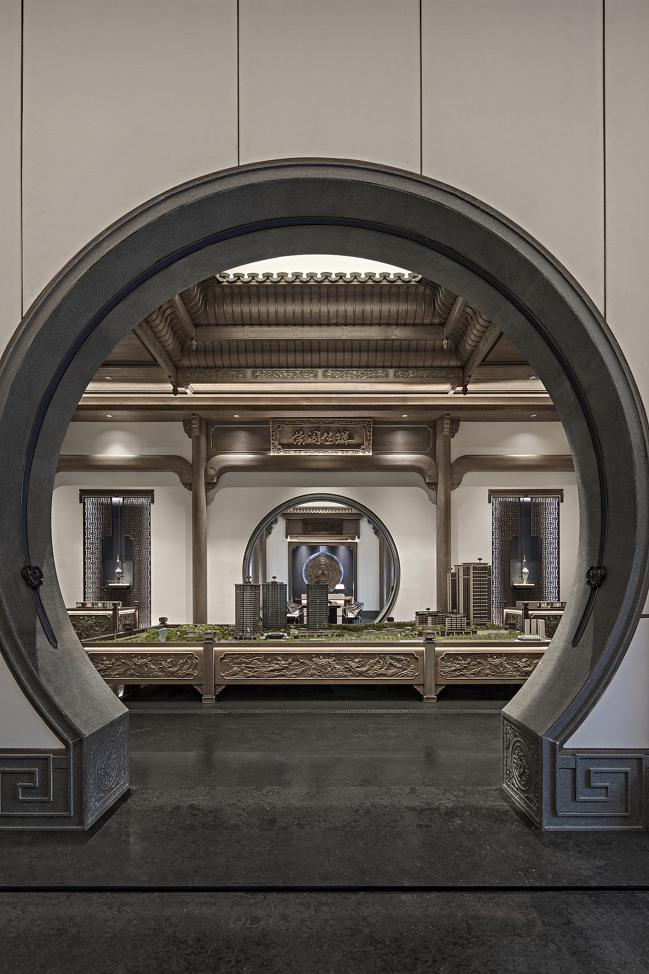 盘石设计 | 600㎡中式售楼处，白墙黛瓦，筑梦诗画徽境（图ZMzM3NjU4NTI0） - 商业空间设计 - 站酷设计师深圳盘石设计原创素材 - 站酷ZCOOL