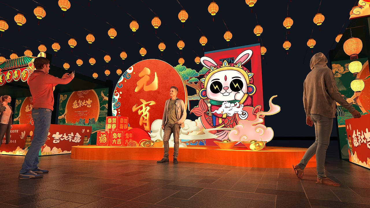 元宵集市（图ZMzMzMTM4Mzg4） - 建筑/空间 - 站酷设计师不吃甜食原创素材 - 站酷ZCOOL