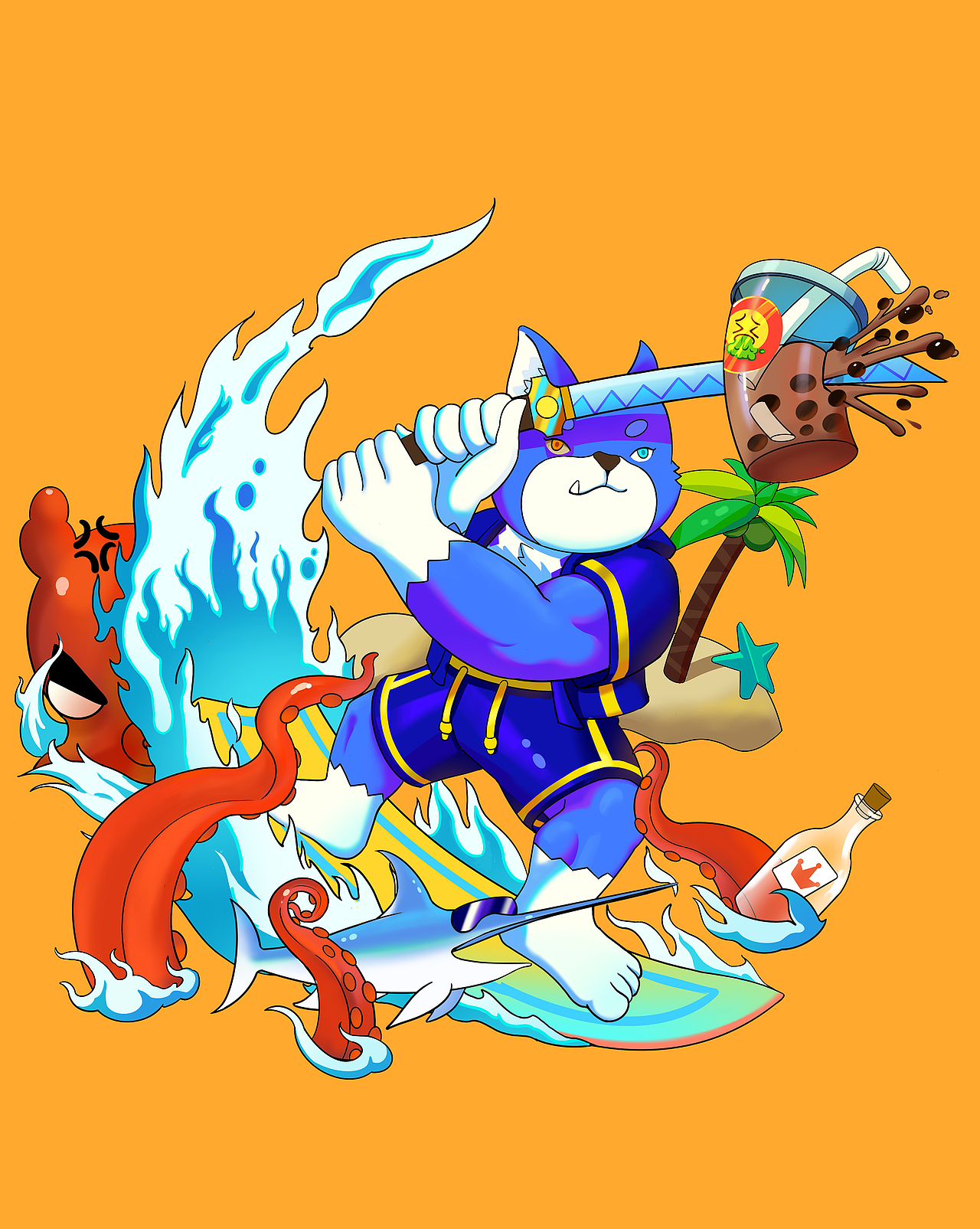 动物插画一套（图ZMzMxMzg1Njk2） - 新锐潮流插画 - 站酷设计师鉄切山原创素材 - 站酷ZCOOL