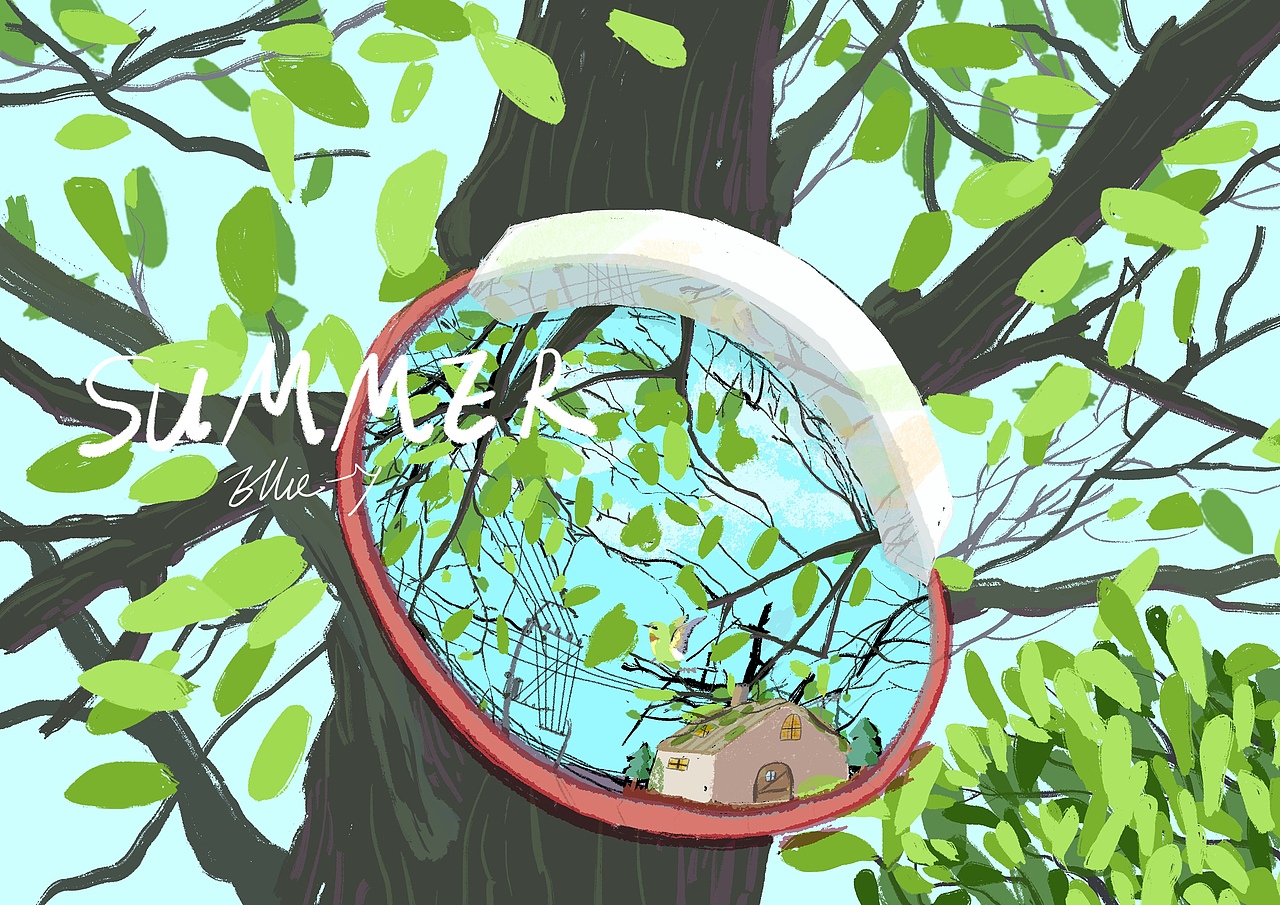 反光镜下的四季（图ZMzAwNzY2NTgw） - 创作习作 - 站酷设计师Z86512767原创素材 - 站酷ZCOOL