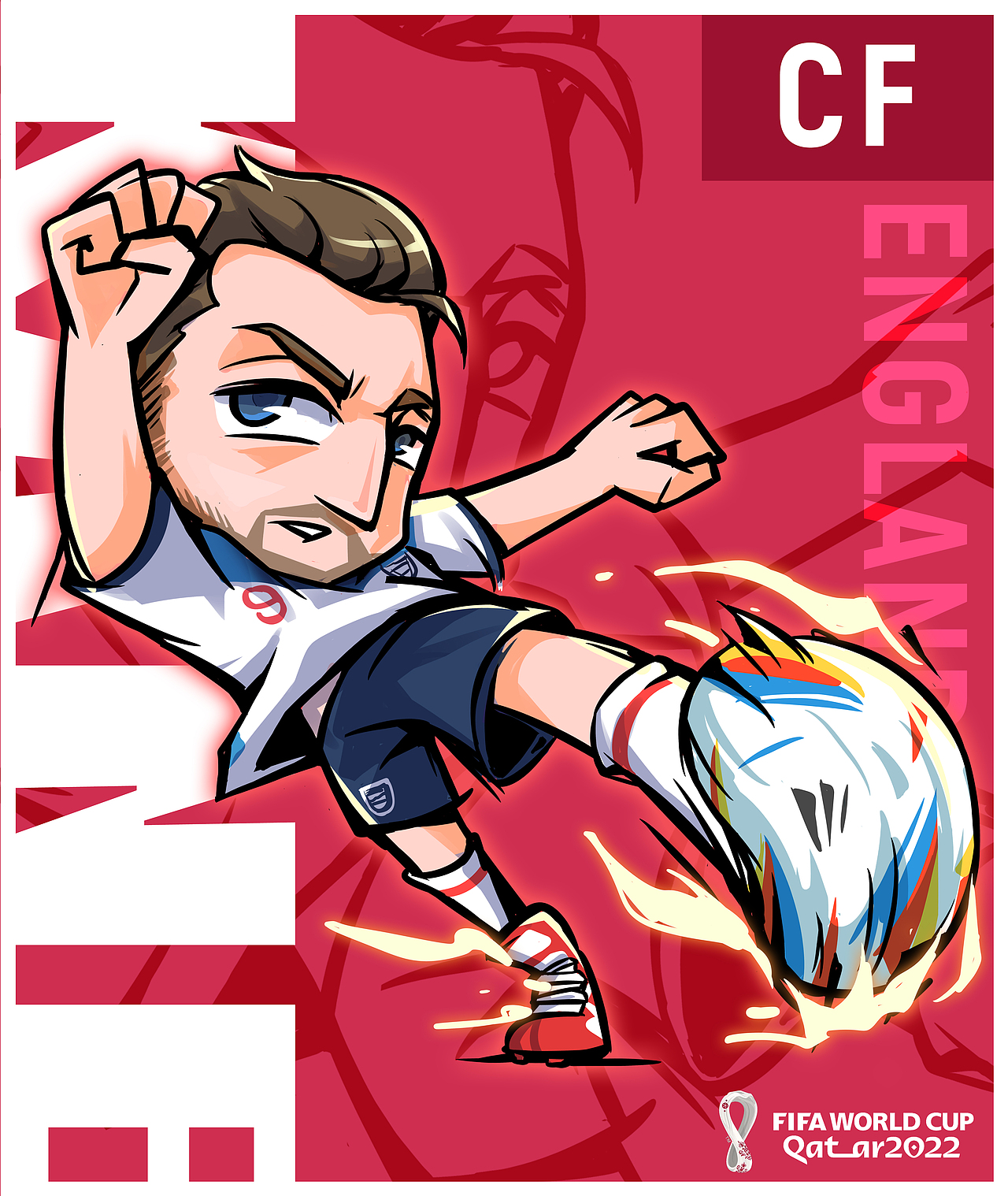 手绘世界杯Q版球星卡（图ZMzI1NDUyOTEy） - IP形象 - 站酷设计师插画师小光sir原创素材 - 站酷ZCOOL