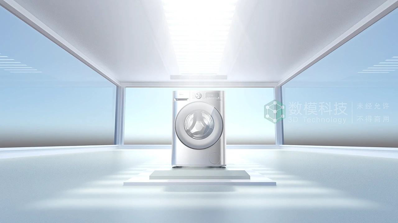 美的杀菌除螨洗衣机三维CG动画（图ZMzYwNzc5OTI4） - 动画/影视 - 站酷设计师长弓CG动画原创素材 - 站酷ZCOOL