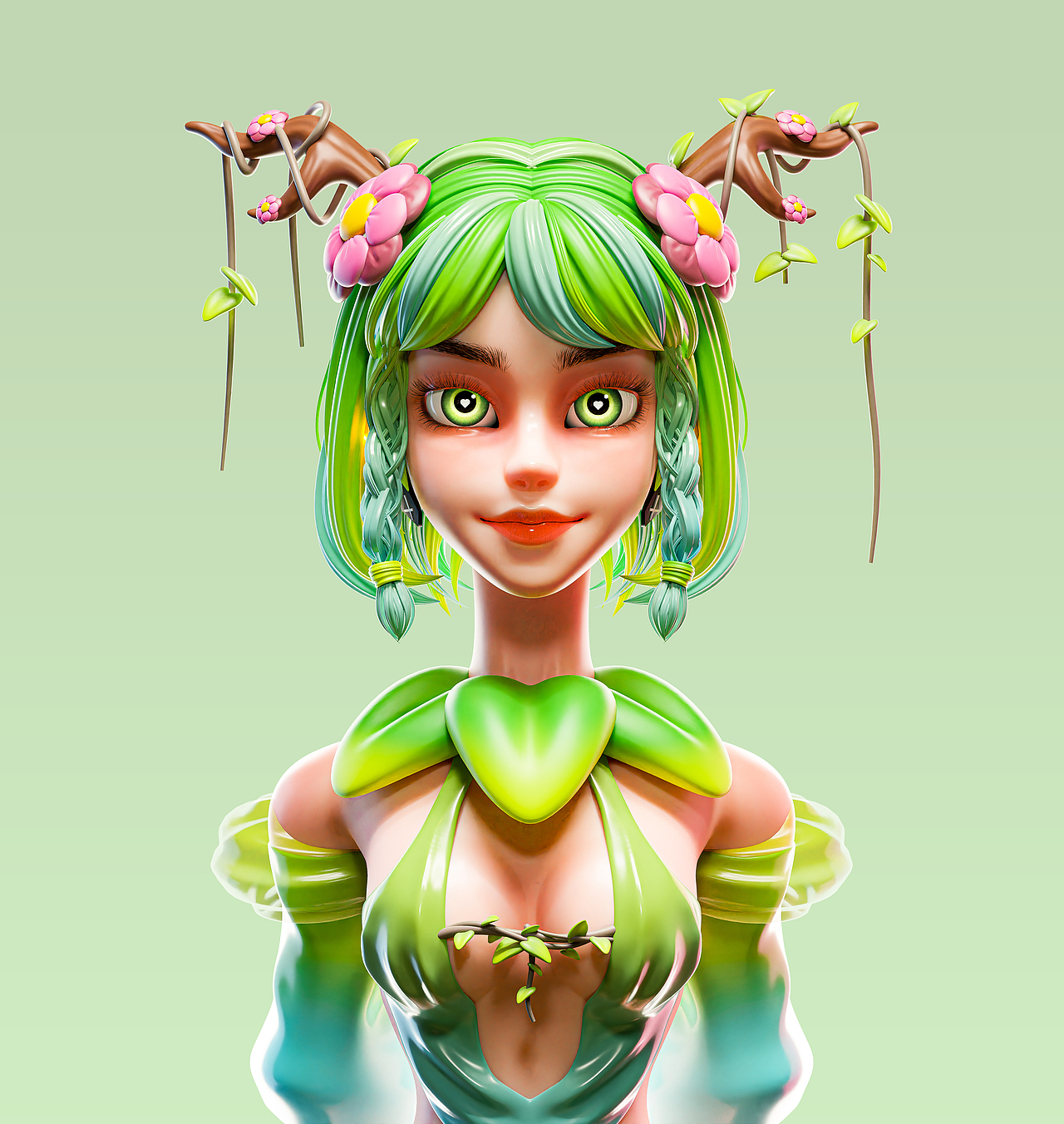 元宇宙虚拟偶像丨nft头像-斯蒂温妮_davinci1043-站酷zcool