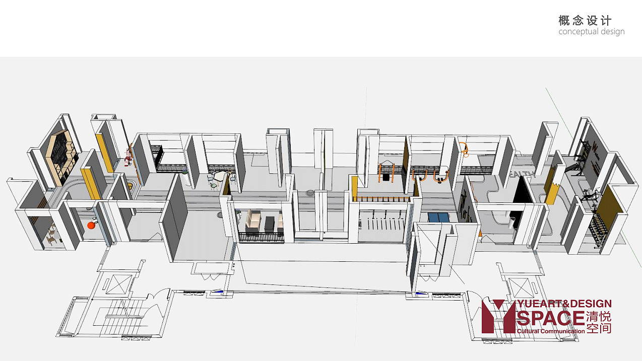 商业街软装 清悦空间 富力淮南架空层设计