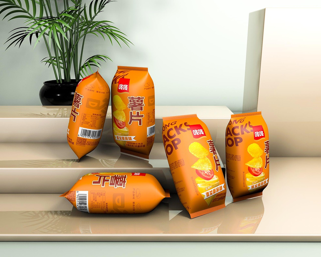 薯片 麻辣 原味 椒香 土豆片（图ZMzI5Nzc5NDc2） - 包装 - 站酷设计师马里奥看泡泡原创素材 - 站酷ZCOOL