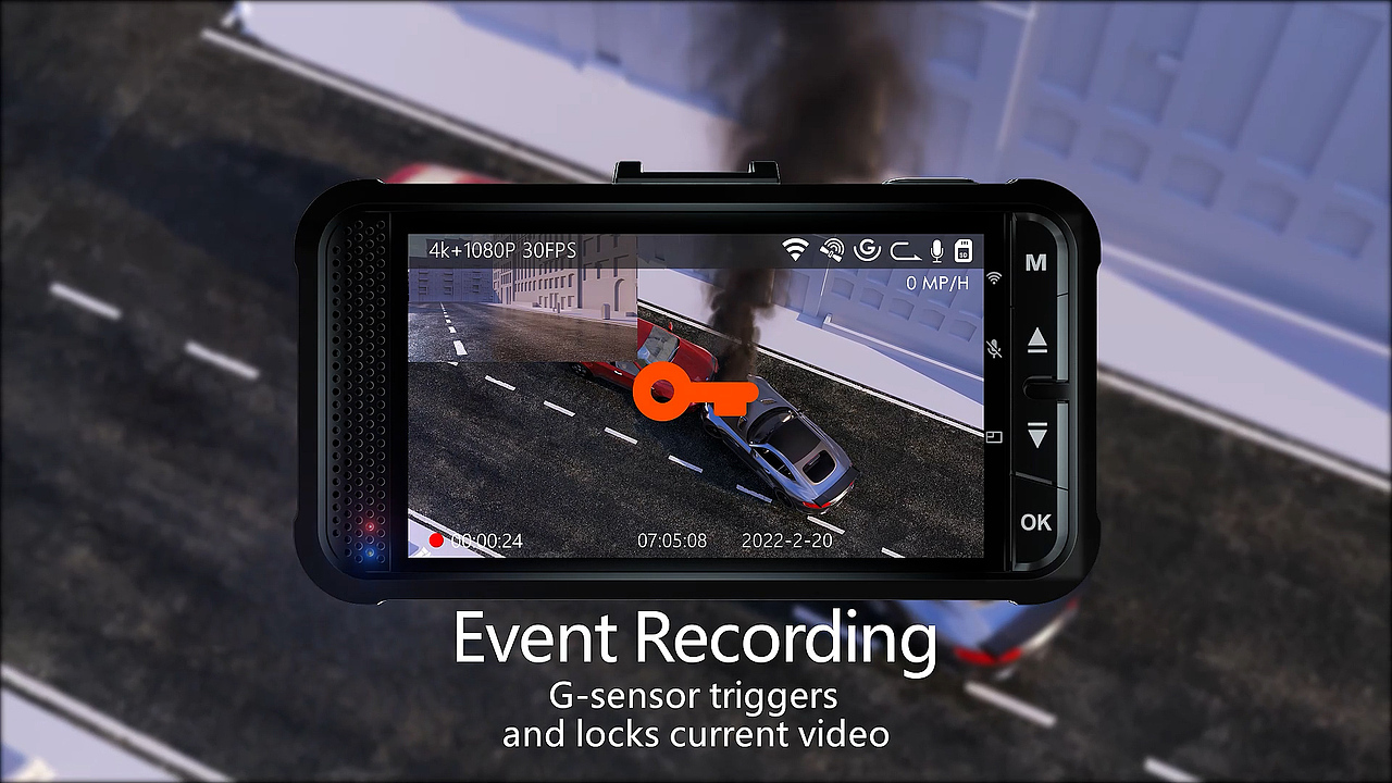 Vantrue X4S 行车记录仪 产品动画