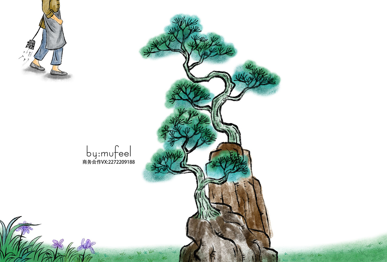 国风系列插图（图ZMzM5NzEzMTA0） - 儿童插画 - 站酷设计师mufeel原创素材 - 站酷ZCOOL