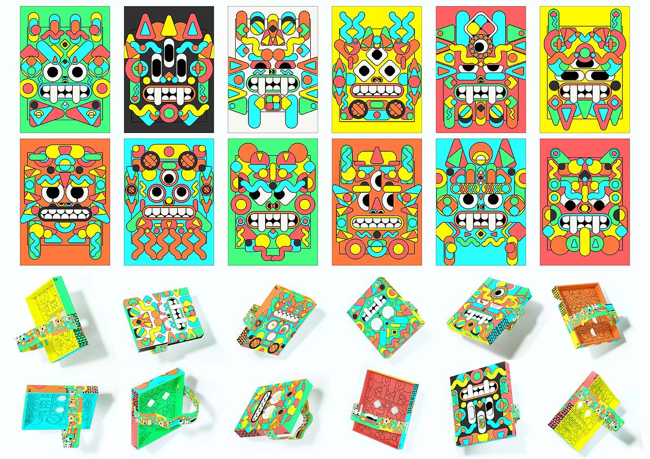 傩一傩·亲子文创礼盒设计（图ZMzI0NDM2MDM2） - 包装 - 站酷设计师芝士佬原创素材 - 站酷ZCOOL