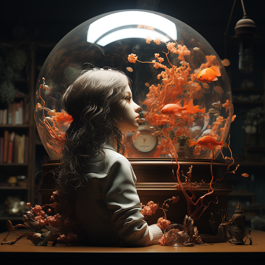 AI绘画-缸里的小鱼