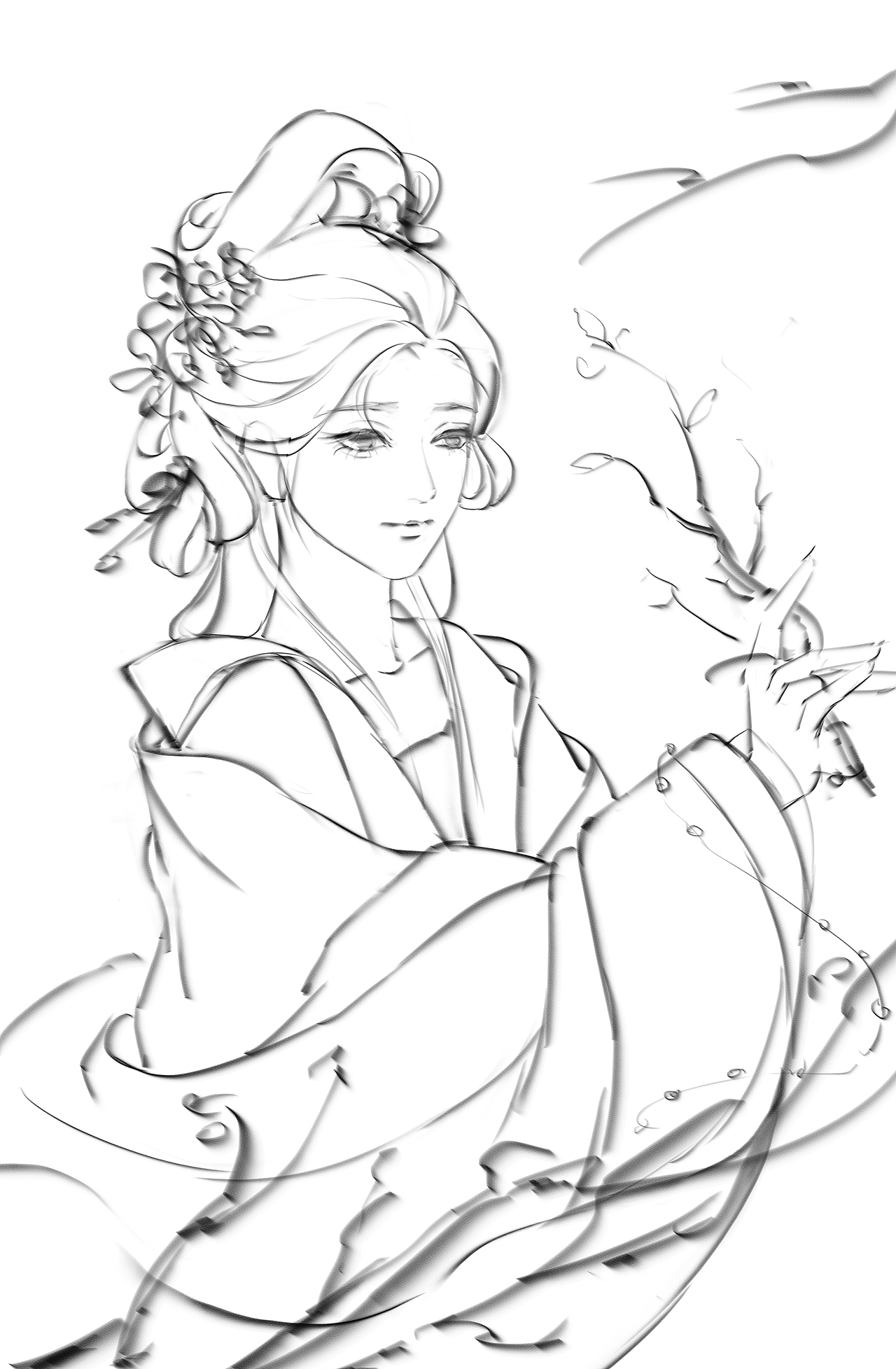 花仙系列<桃腮柳眼—三月桃花>