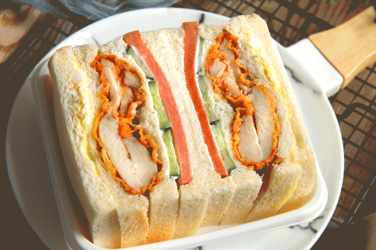 三明治套餐美食摄影