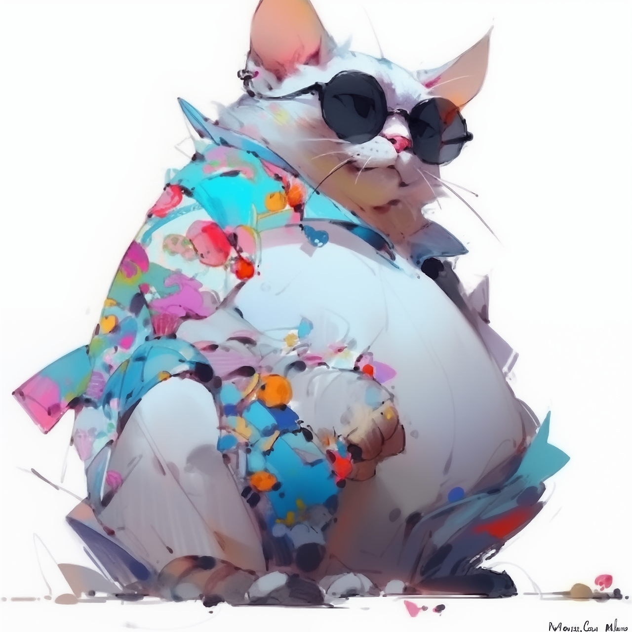 AIGC-Fat Cat（图ZMzUzODcxOTMy） - AI作品 - 站酷设计师看情况8原创素材 - 站酷ZCOOL