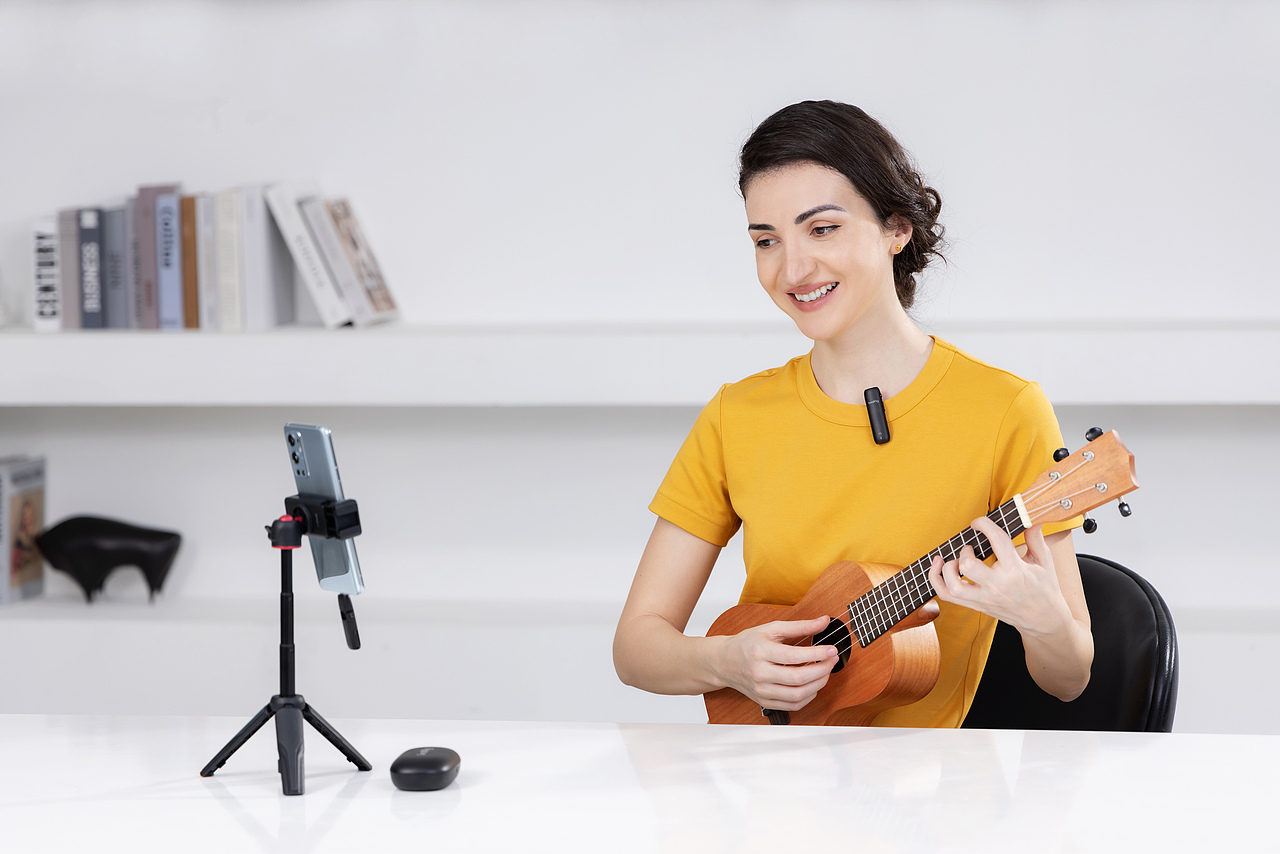 无线麦克风拍摄