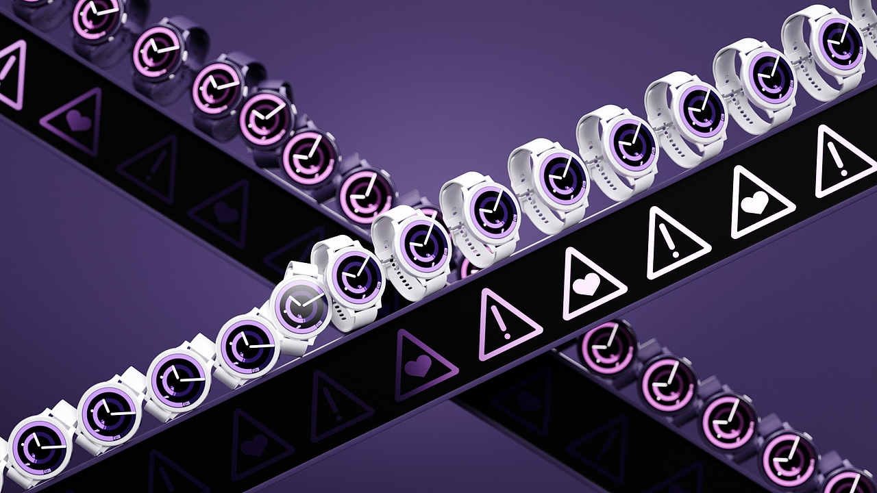 [近期作品]电子手表产品动画渲染练习-个人练习2