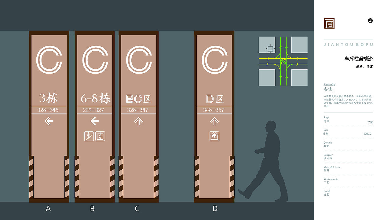 【导视系统】-建投博府-DSM(图ZMzI3ODY1MTIw) - 商业空间设计 - 站酷设计师DSM深海蓝山设计原创素材 - 站酷ZCOOL