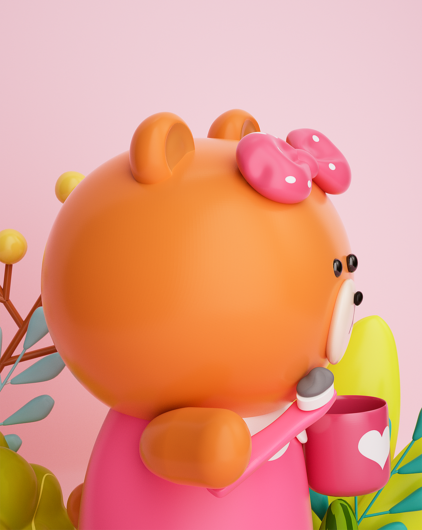 【Zbrush】卡通人物渲染--可爱的（图ZMzEzODYwNDQ4） - 人物/生物 - 站酷设计师再吃一个苹果原创素材 - 站酷ZCOOL