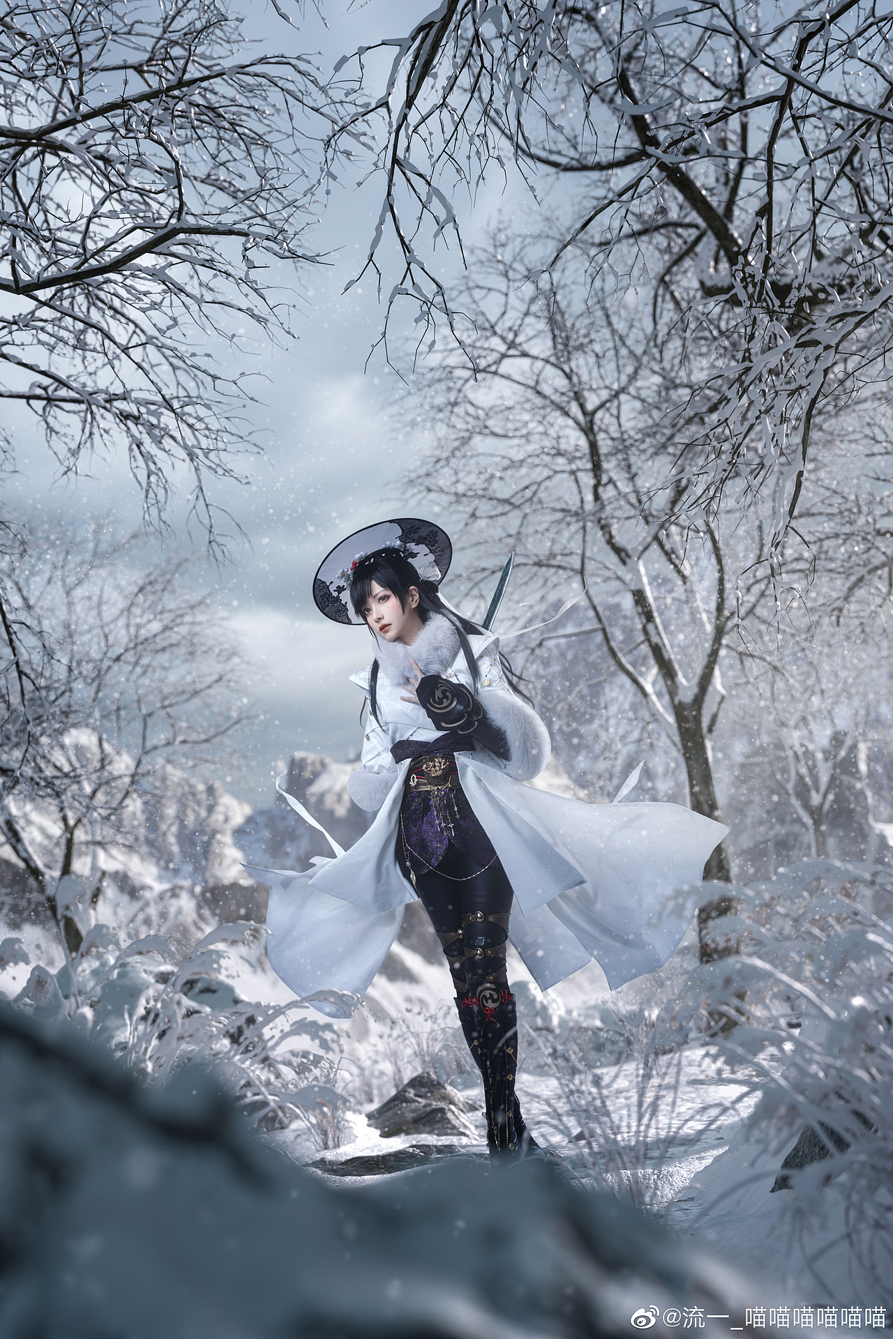 【COS后期合成】永劫无间——顾清寒 真人+3D场景合