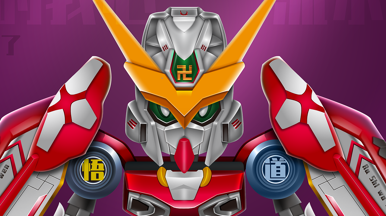 觉悟者IP设计及同人机甲练习汇总细节展示（图ZMzY1NTg2OTgw） - IP形象 - 站酷设计师遮风原创素材 - 站酷ZCOOL