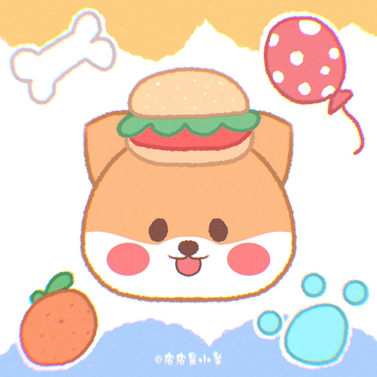 可爱小动物头像插画（图ZMjk5OTY0MzA0） - 创作习作 - 站酷设计师皮皮是小羊原创素材 - 站酷ZCOOL