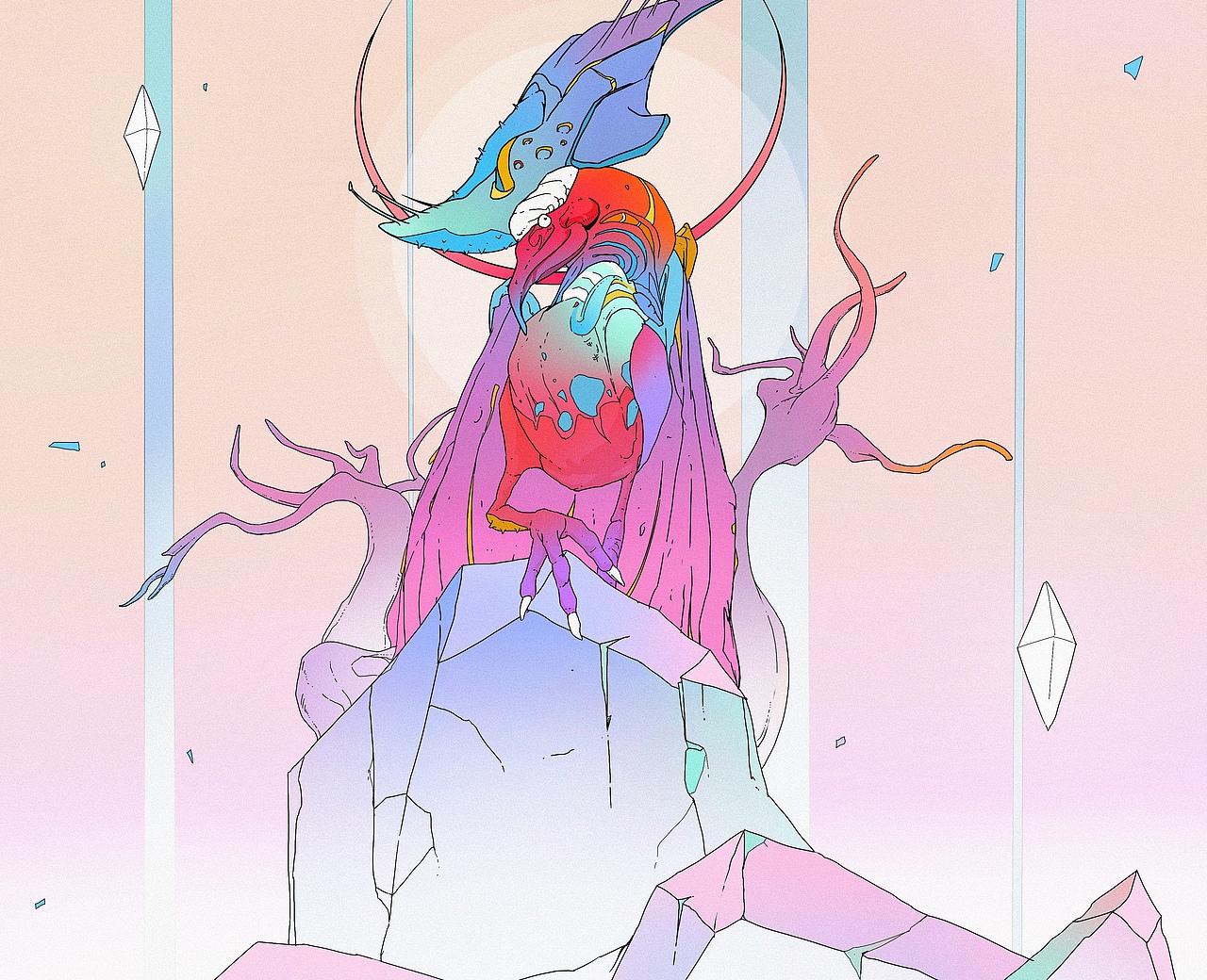 光怪陆离 - 2（图ZMzQ0MDUxOTQ4） - 艺术插画 - 站酷设计师独眼眼原创素材 - 站酷ZCOOL