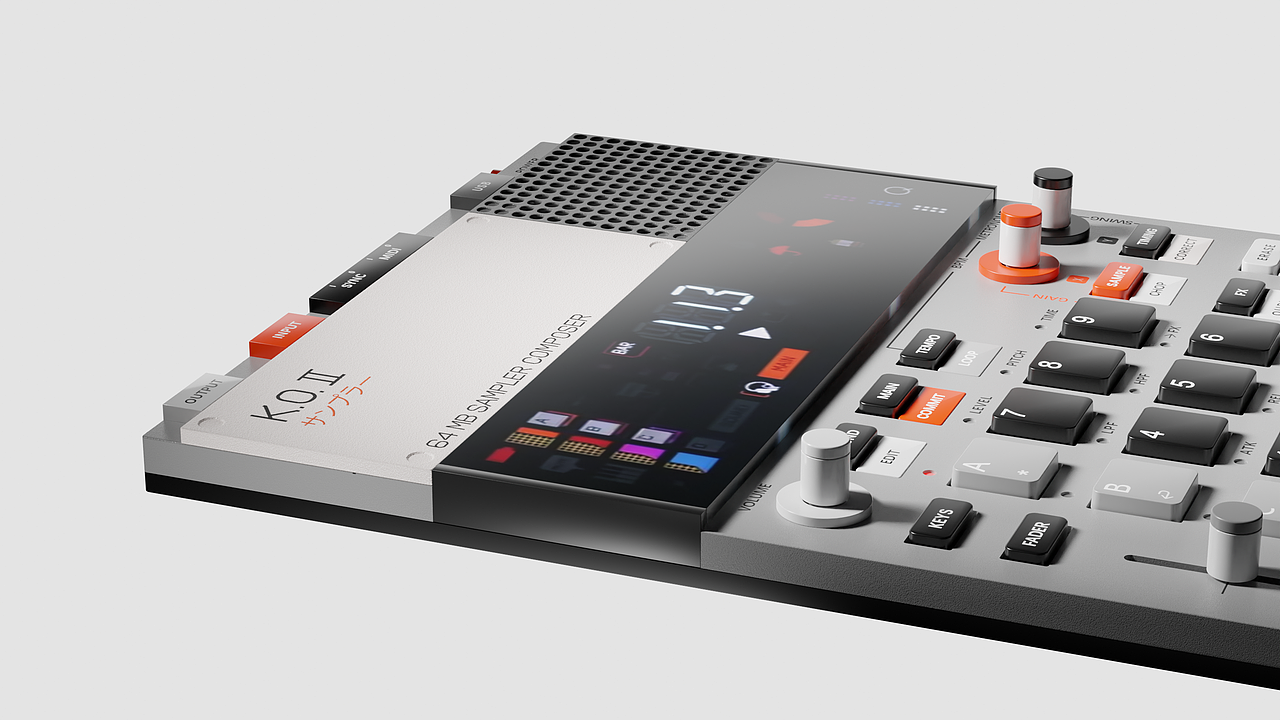 Blender 临摹 EP-133 K.O.II（图ZMzYzNzYzOTQ4） - 电子产品 - 站酷设计师赤炜工业设计原创素材 - 站酷ZCOOL