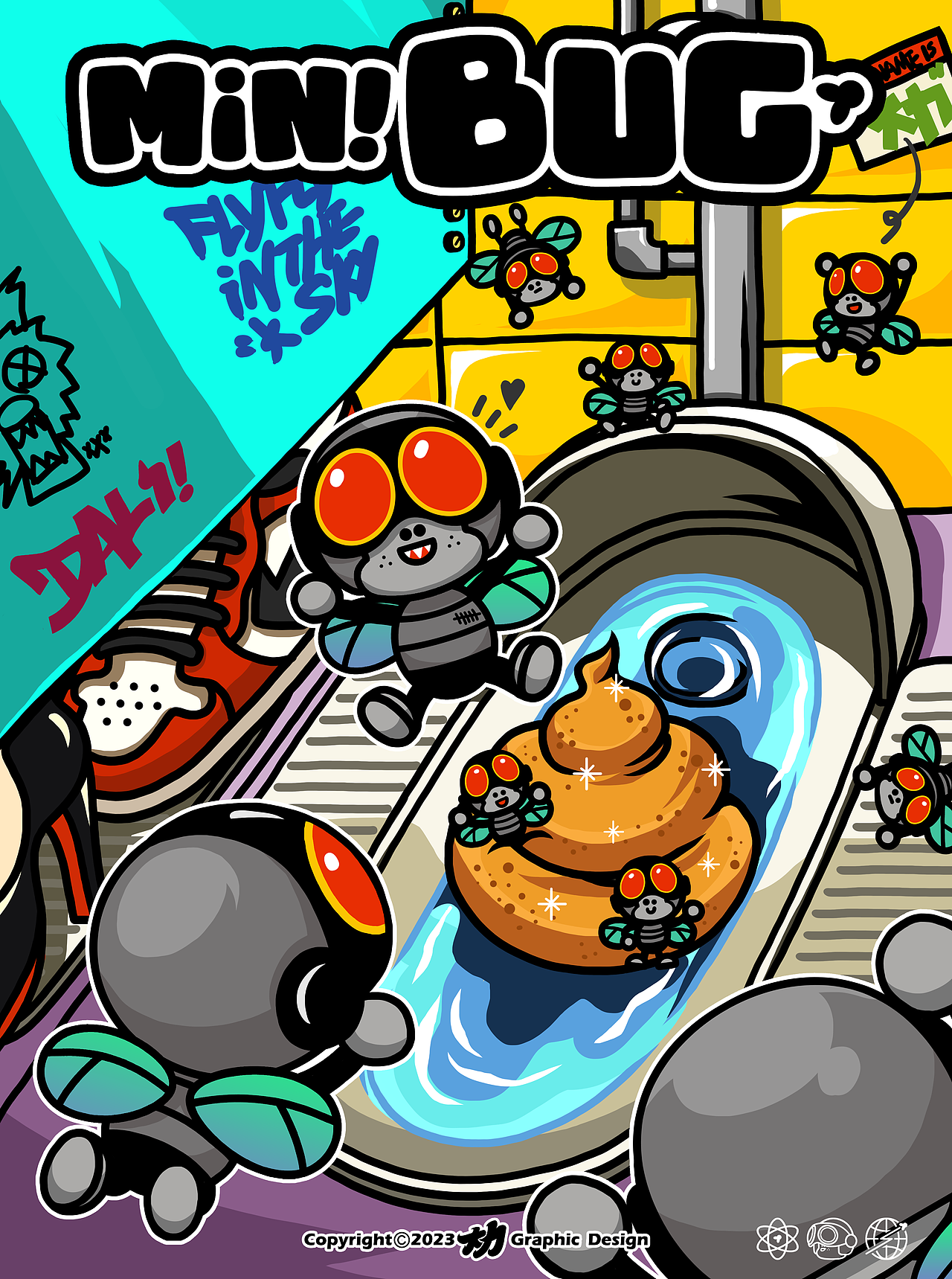 MiN!BUG 御三家（图ZMzM1NzQ4MjM2） - 新锐潮流插画 - 站酷设计师大力工厂原创素材 - 站酷ZCOOL