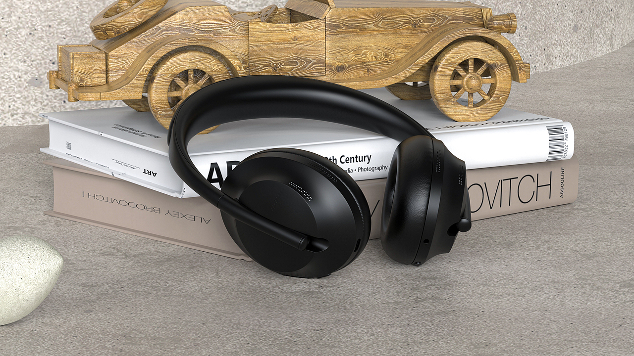 一组耳机渲染练习