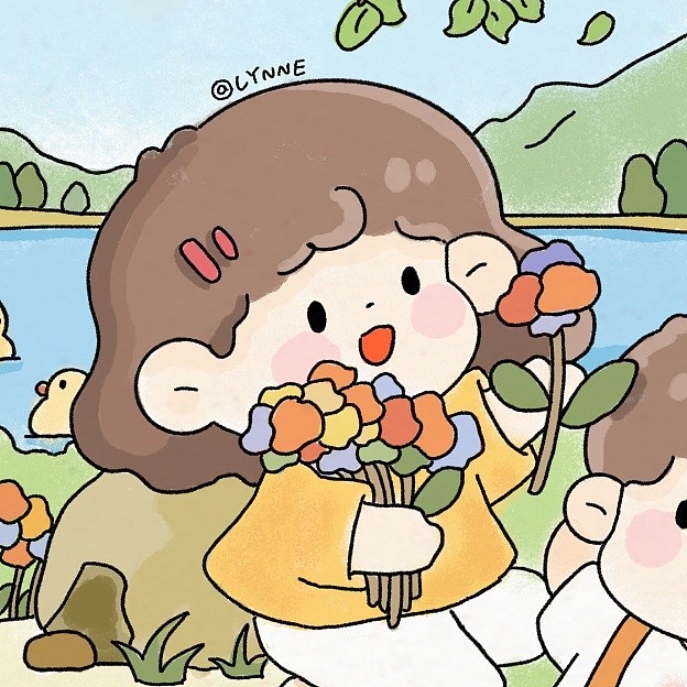 花開了春來啦（圖ZMzMzNzg5MzAw） - 商業(yè)插畫 - 站酷設計師Lynne_drawing原創(chuàng)素材 - 站酷ZCOOL