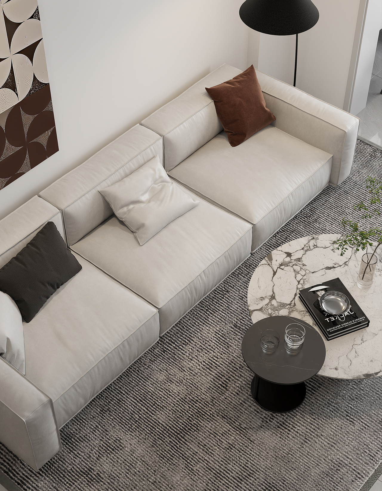 现代客餐厅（图ZMzMxNTkwMDg4） - 家装设计 - 站酷设计师效果表现原创素材 - 站酷ZCOOL