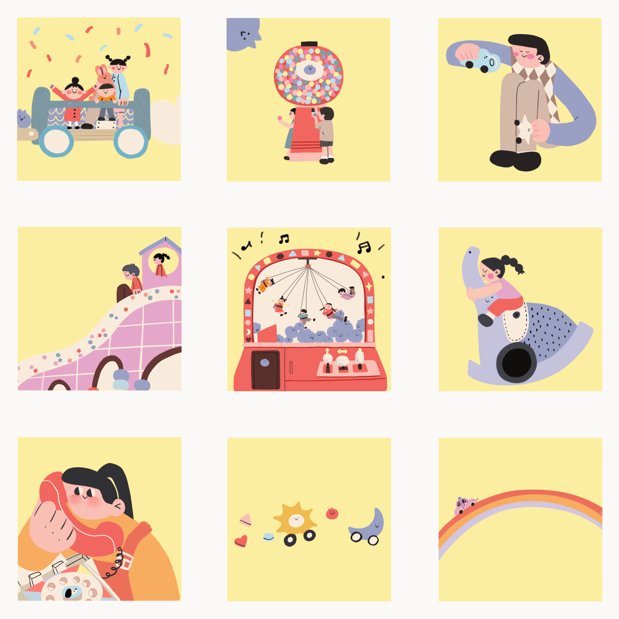 欢迎来到开心乐园（图ZMzAyNjg5NDMy） - 商业插画 - 站酷设计师芝士鱼zyl原创素材 - 站酷ZCOOL