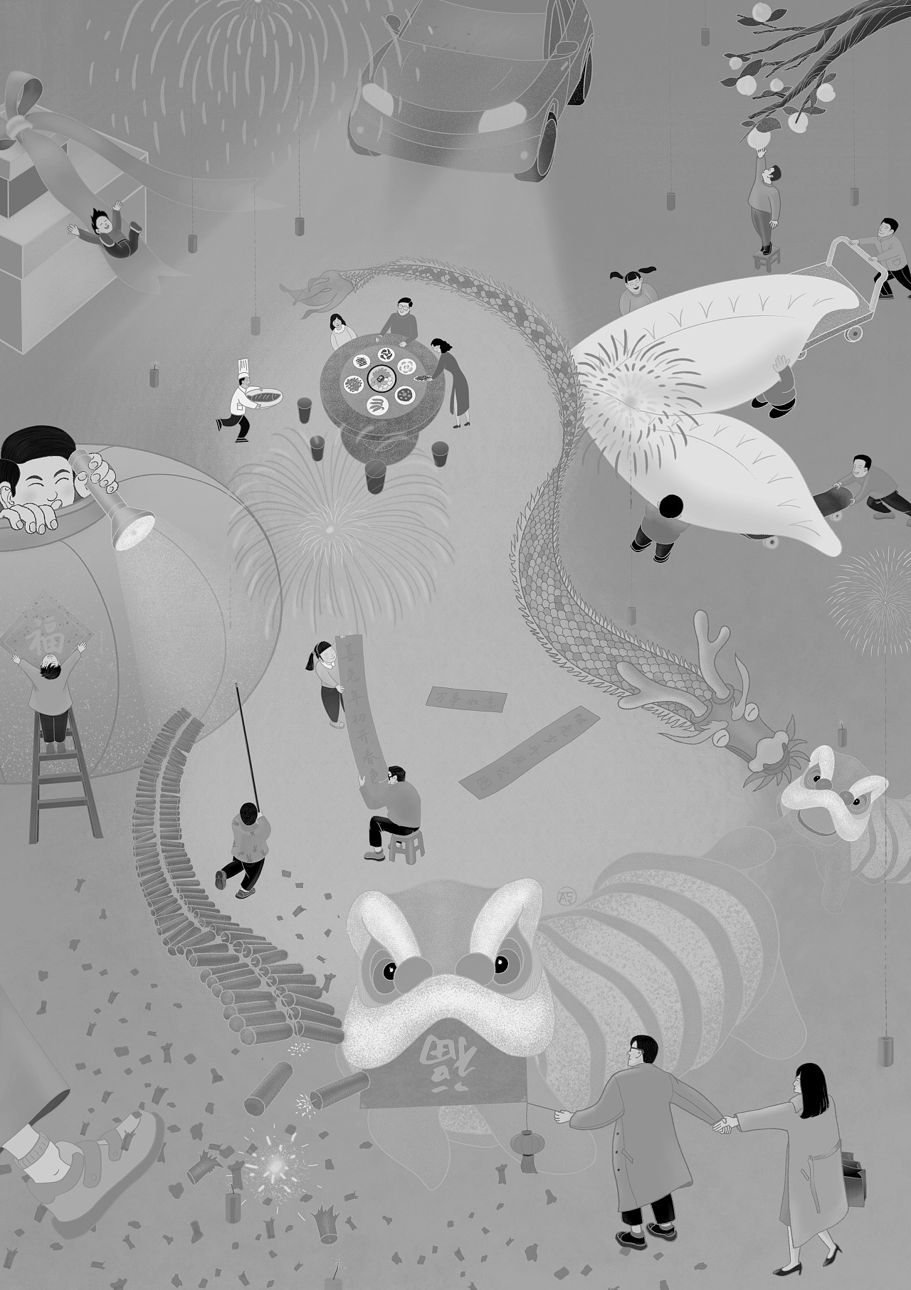 兔賀新年（圖ZMzI1NzE4OTI0） - 商業(yè)插畫 - 站酷設(shè)計(jì)師匆聰少年原創(chuàng)素材 - 站酷ZCOOL