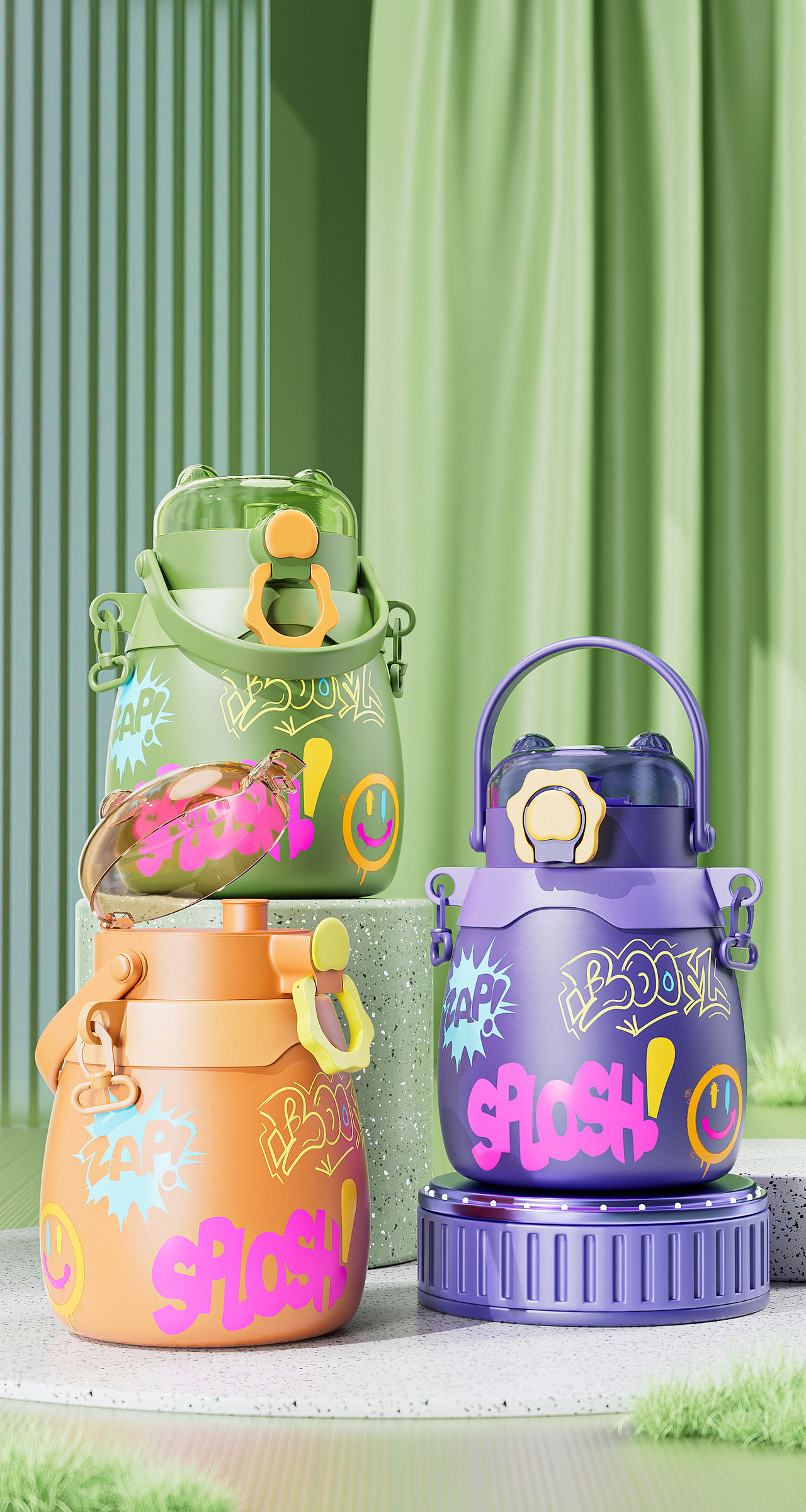 【大肚杯｜渲染合集】（图ZMzY4ODYyNzA4） - 产品 - 站酷设计师晚风同学原创素材 - 站酷ZCOOL