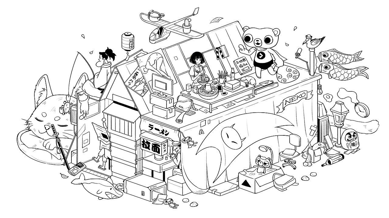 「 微观生活 」插画作品（六）（图ZMzExNDQzNjgw） - 创作习作 - 站酷设计师景熹原创素材 - 站酷ZCOOL