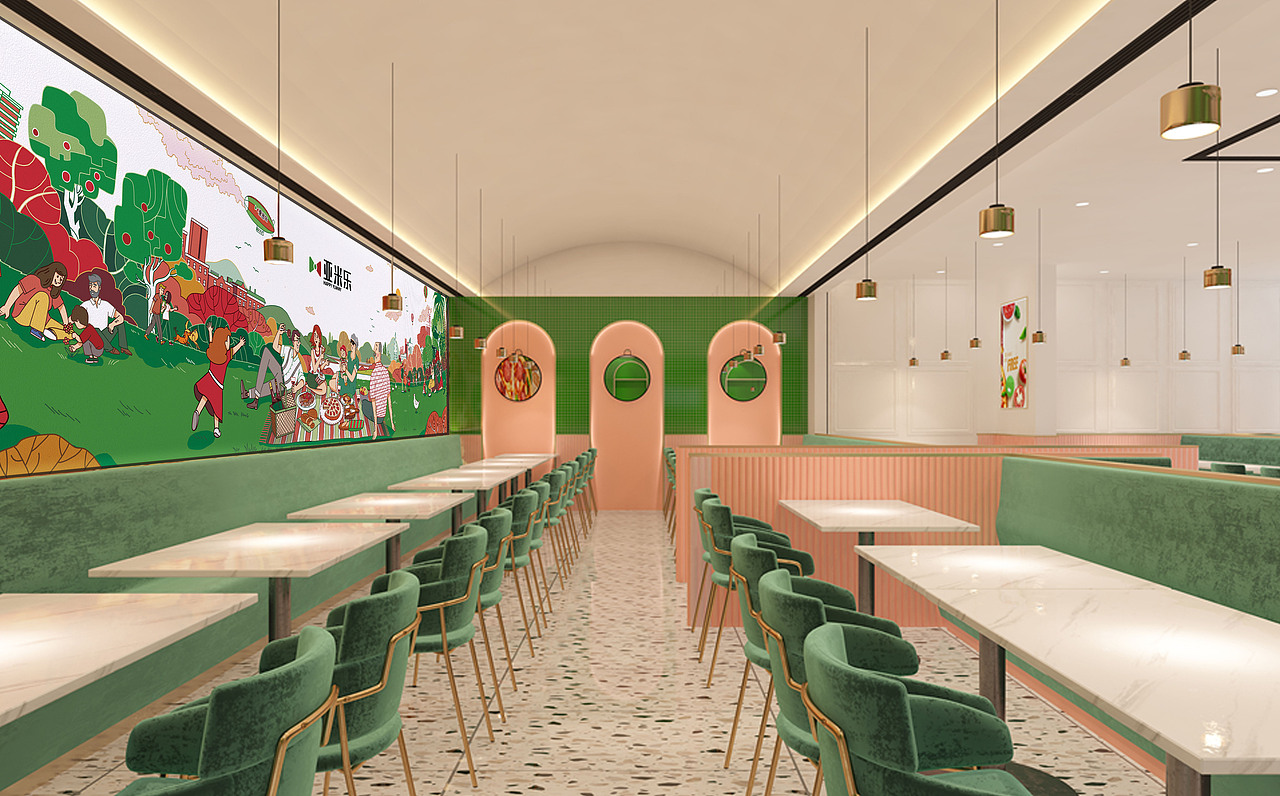 亚米乐意式餐厅品牌主视觉设计