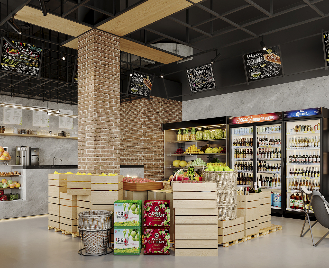 水果店（图ZMzQ3MTcxMTU2） - 商业空间设计 - 站酷设计师Z802607709原创素材 - 站酷ZCOOL