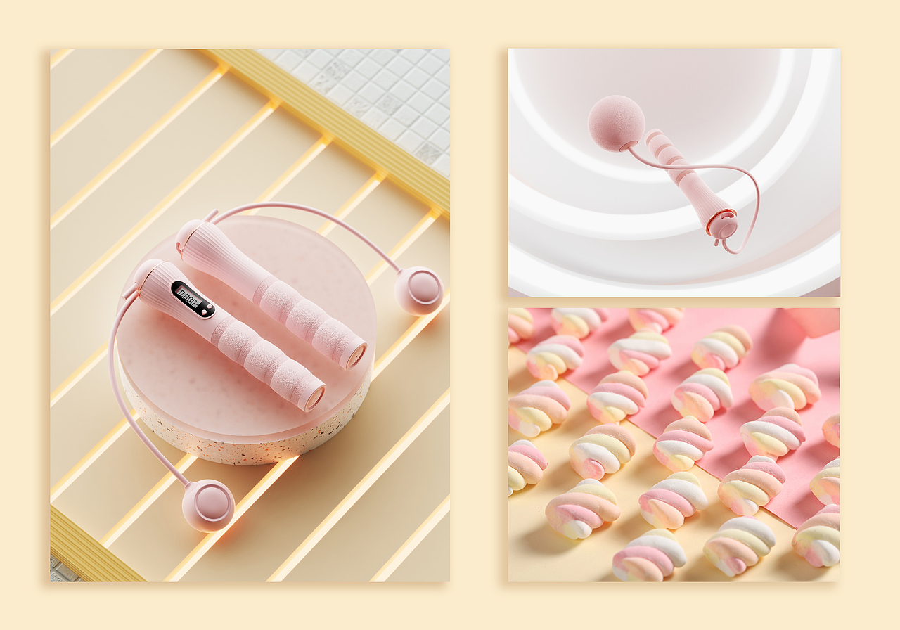 棉花糖 I 泡棉计数跳绳（图ZMzMyNzk5NTQ0） - 生活用品 - 站酷设计师元气UP设计原创素材 - 站酷ZCOOL